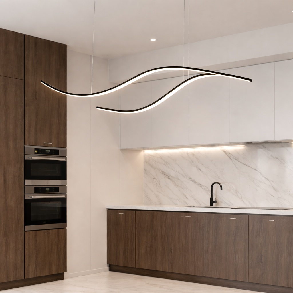 لوستر سقفی خطی طرح سه لاین کد00391 - خرید بهترین کیفیت و قیمت در فروشگاه گروه روشنایی دلوری || انواع لوستر سقفی و دیواری مدرن