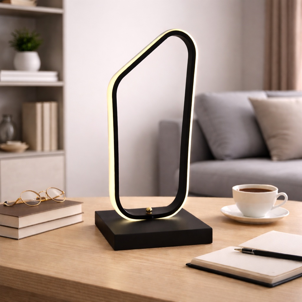 آباژور مدرن رومیزی طرح فروغ کد 00903 - خرید بهترین کیفیت و قیمت در فروشگاه گروه روشنایی دلوری || انواع لوستر سقفی و دیواری مدرن