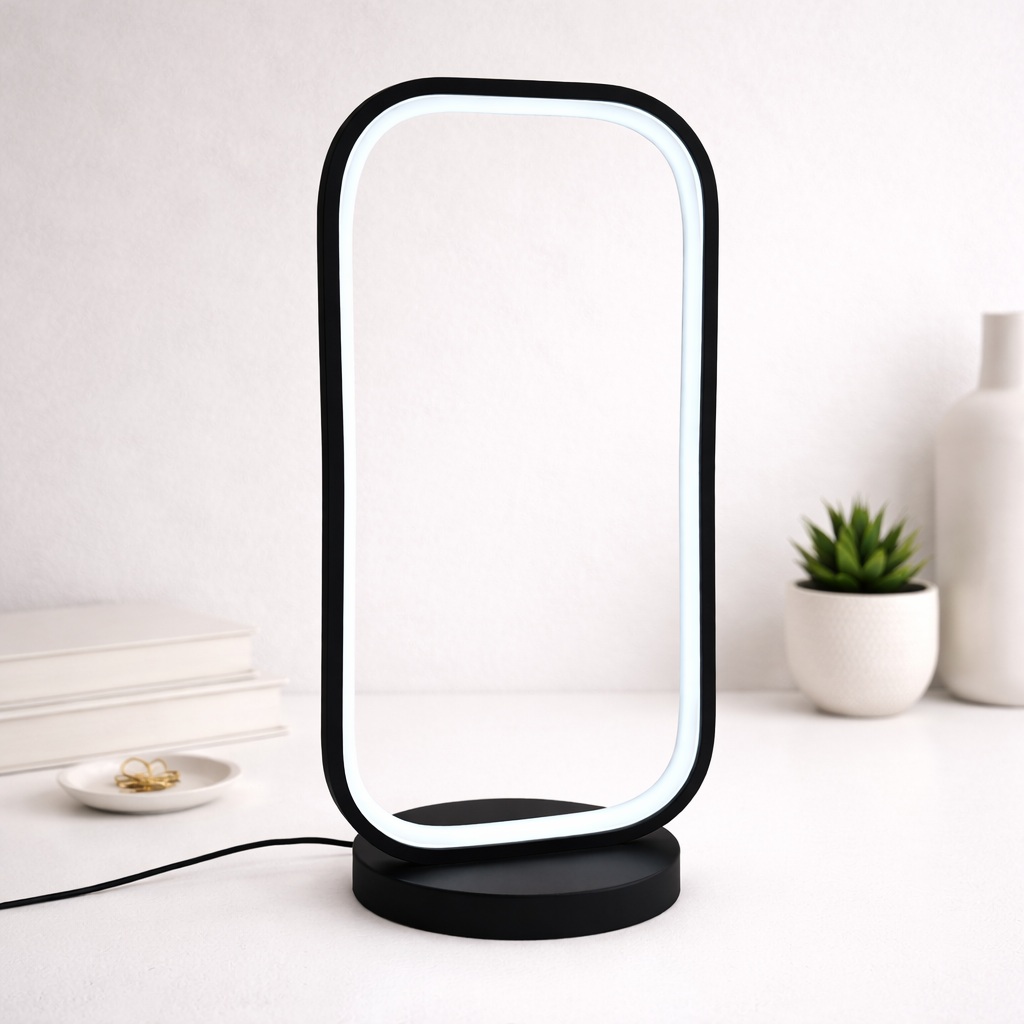 آباژور مدرن رومیزی طرح دینا کد 00901 - خرید بهترین کیفیت و قیمت در فروشگاه گروه روشنایی دلوری || انواع لوستر سقفی و دیواری مدرن