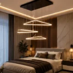 لوستر سقفی مدرن طرح مثلث کد 00551