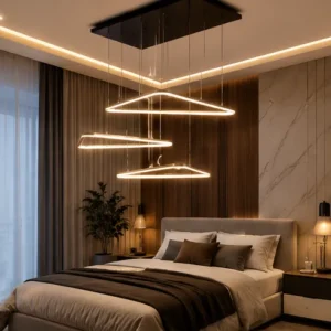 لوستر سقفی مدرن طرح مثلث کد 00551