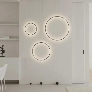 لوستر دیواری حلقه ای کد 90 سانتی 00390