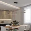 لوستر سقفی طرح خطی و دایره کد 00366