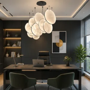 لوستر اویز مدرن پلکسی گرد کد00359