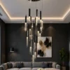 لوستر سقفی بلند طرح ابشار کد00360