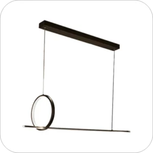 لوستر مدرن حلقه و خطی ساده کد0087