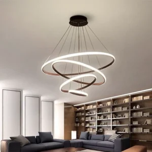 لوستر مدرن حلقه ای 4 طبقه ای30*50*70*90 کد0080