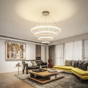 لوستر مدرن حلقه ای 4 طبقه ای30*50*70*90 کد0080