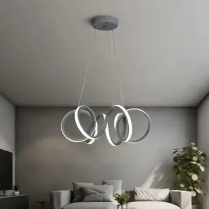 لوستر مدرن طرح گل پایه بلند قطر 70 سانتی کد00120